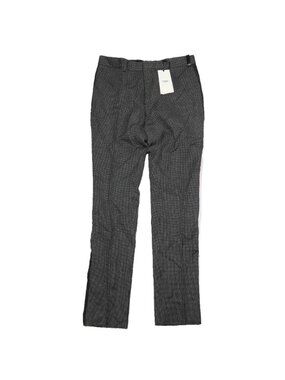 Fendi Pants Trousers Side Line No Tuck Wool 50 Black
